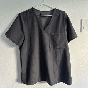 FIGS Graphite Slim Catarina™ - One-Pocket Scrub Top - XL